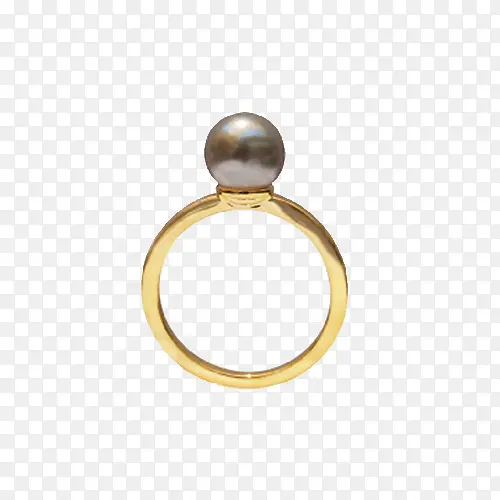 CristinaRamella灰色珍珠戒指