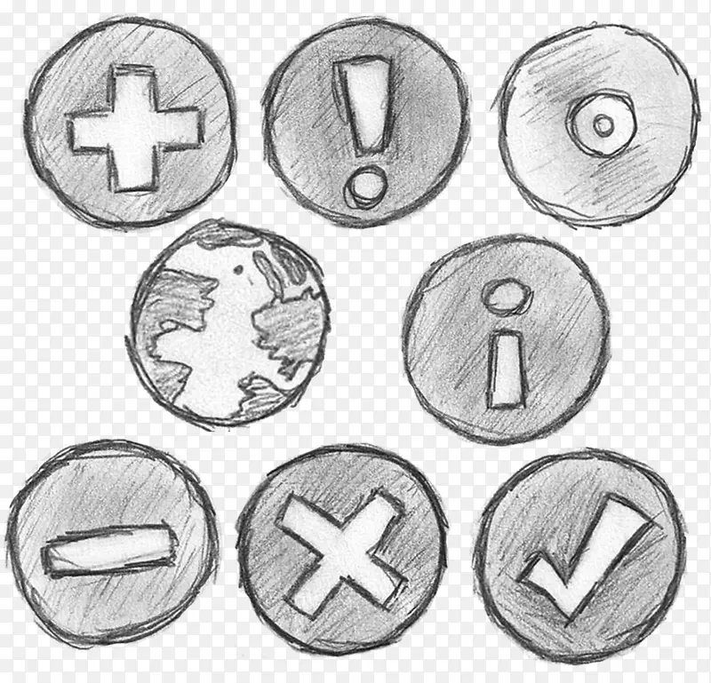 圆形简笔图标PNG图片素材下载_图片编号yzodxrdm-免抠素材网