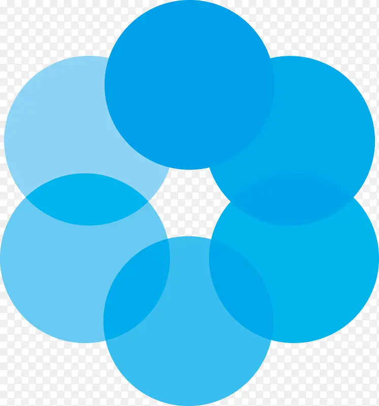 矢量蓝色云端数据
