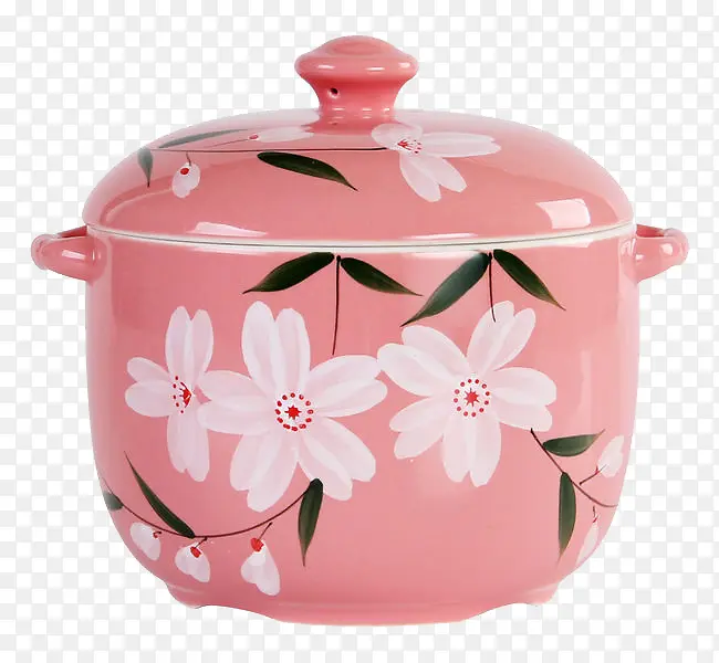 粉色日式炖罐