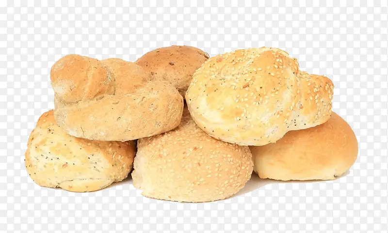 一堆白面包