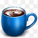 咖啡杯蓝色的coffee-cup-icons