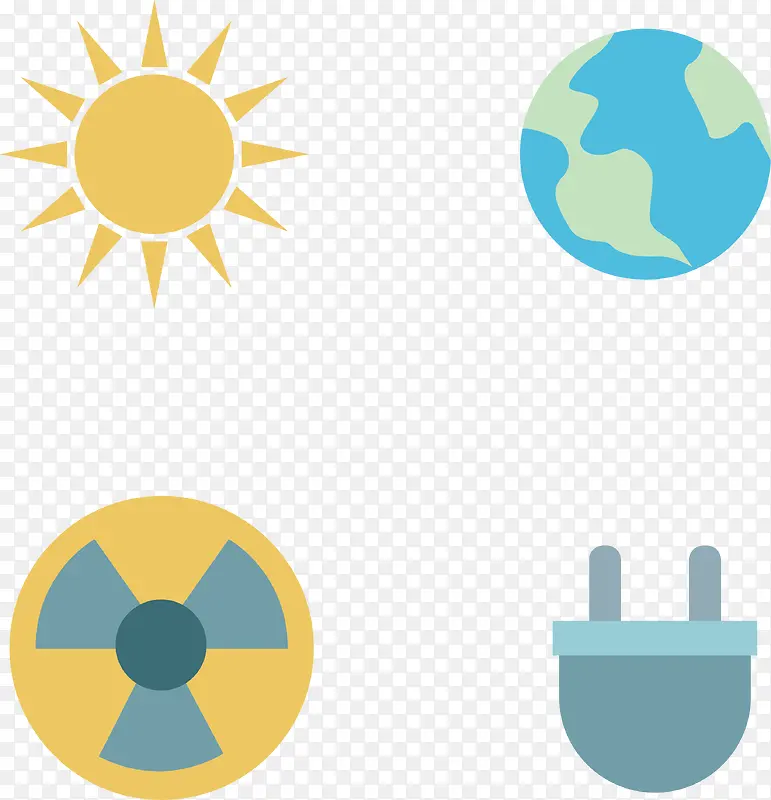 4款能源素材logo图标矢量图