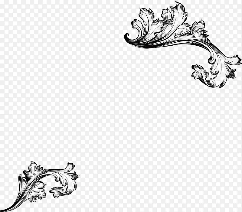 水墨花纹