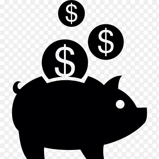 小猪银行用美元硬币图标