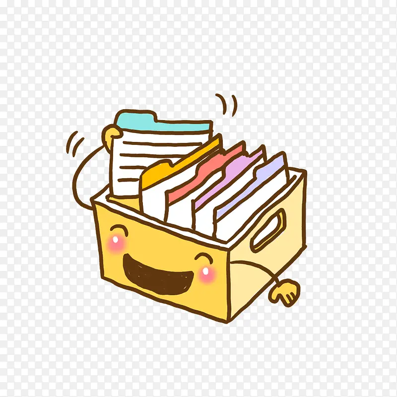 卡通手绘文件筐图像PNG图片素材下载_图片编号yxjnwwbr-免抠素材网