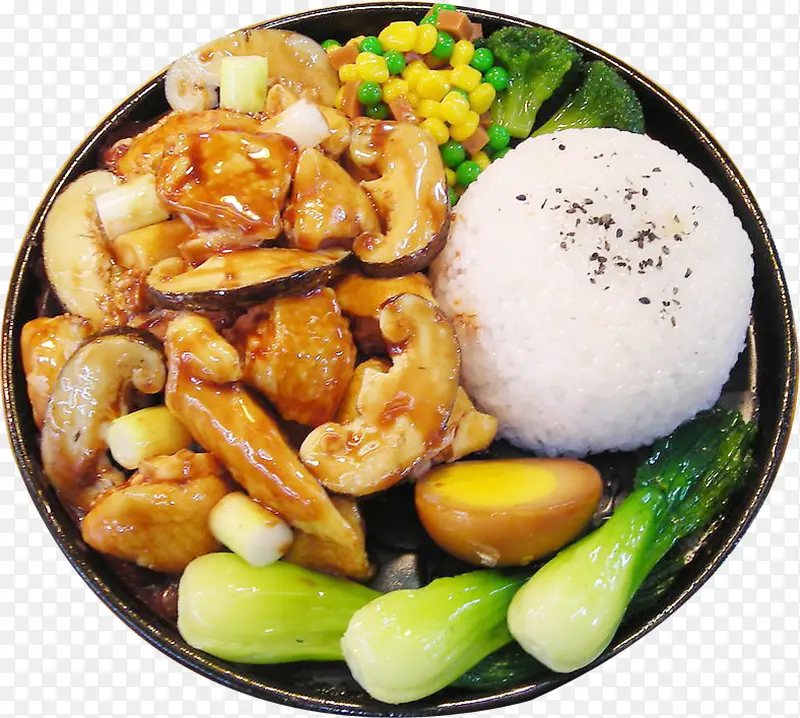 香菇滑鸡铁板饭