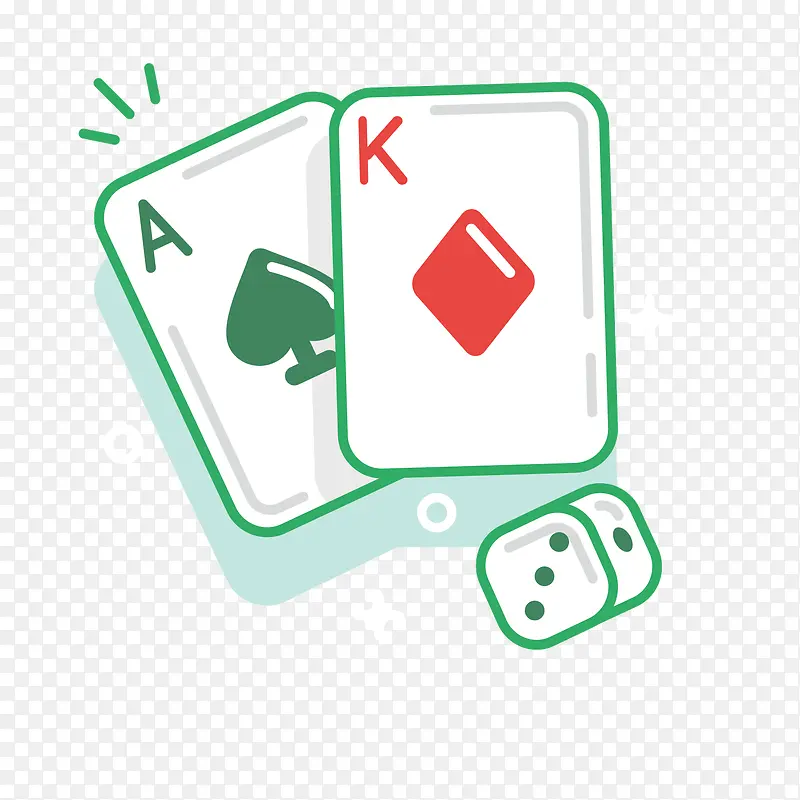 绿色扑克
