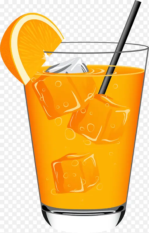 橙色清新果汁