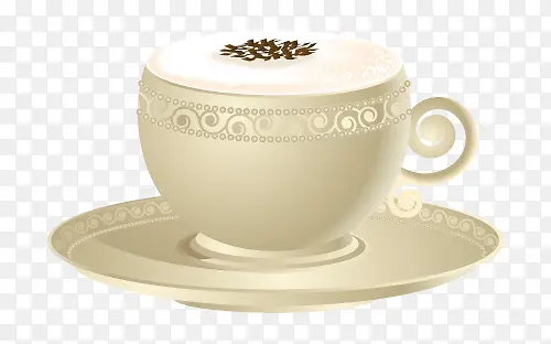 华丽奶茶杯艺术三维图