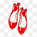 红色公主鞋