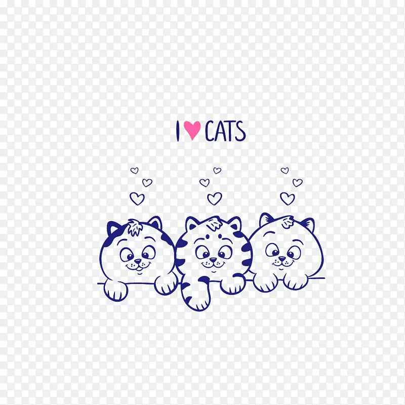 矢量图 卡通 动物 猫咪 cat