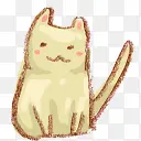 猫动物韩国手绘风格可爱图标