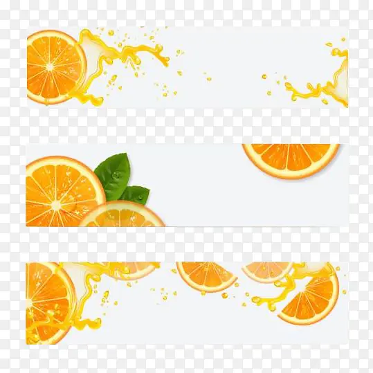 橘子汁喷溅