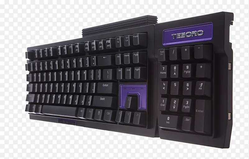 紫色机械键盘
