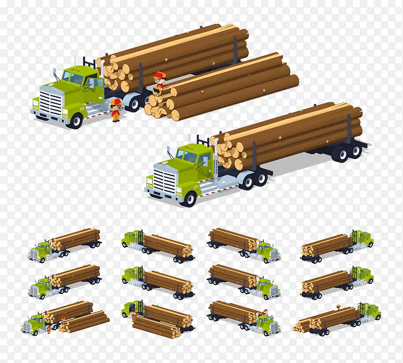 木材运输车
