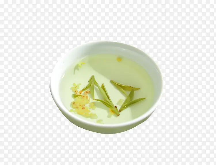 龙井桂花混合茶素材