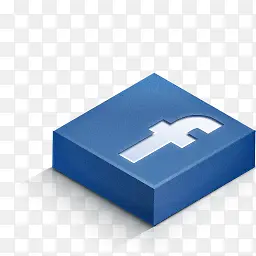 Facebook颜色isometric-3d-social-