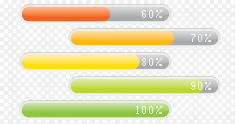 创意进度条矢量元素