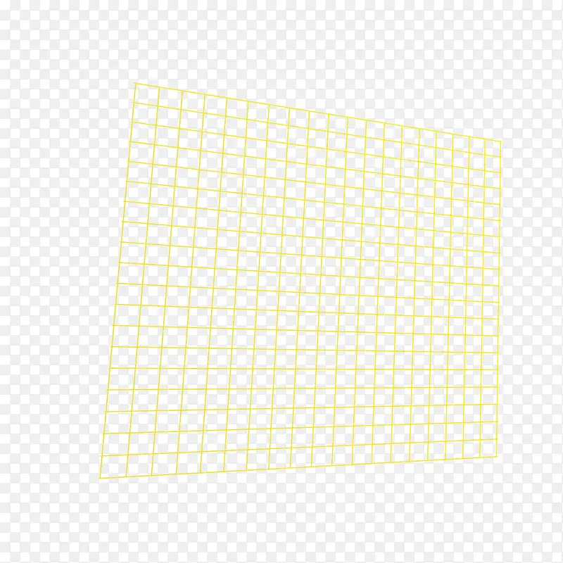 矢量黄色方形立体网格