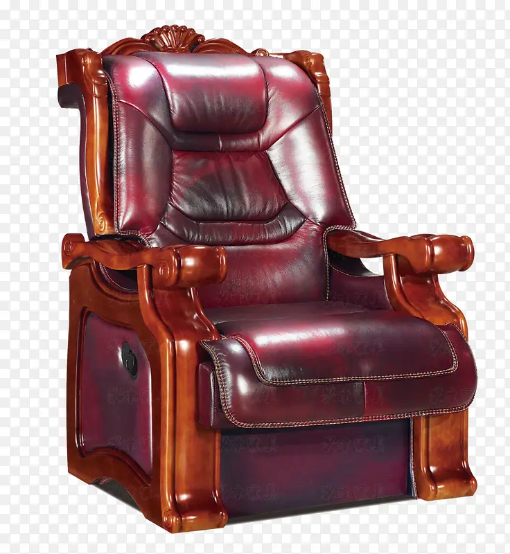 红色真皮座椅