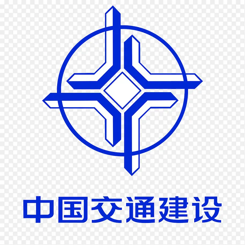 中国交通建设蓝色logo