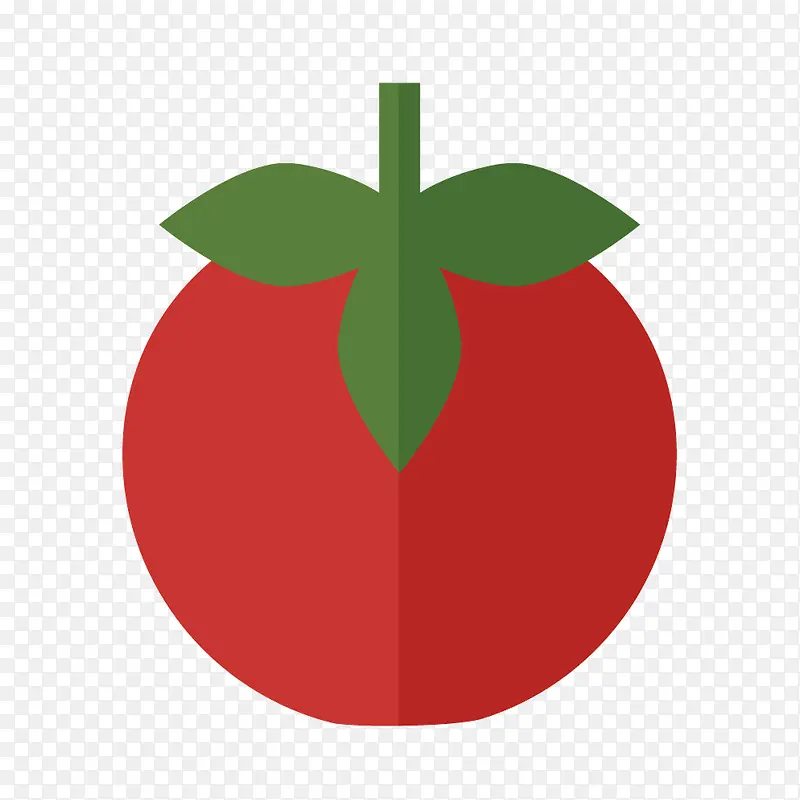 矢量绿樱红番茄