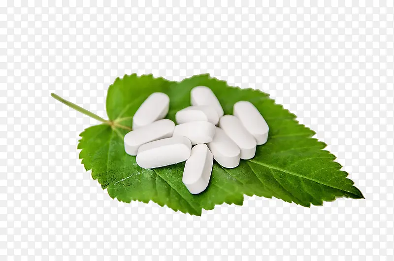 树叶一堆药片