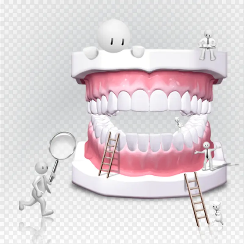 牙齿护理免抠素材