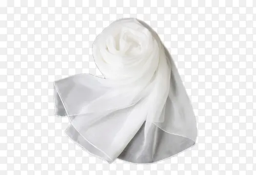 Berryear白色真丝丝巾冬季披肩