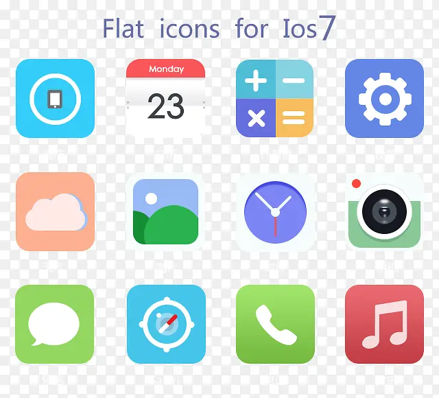 ios7ICON合集PSD源文件