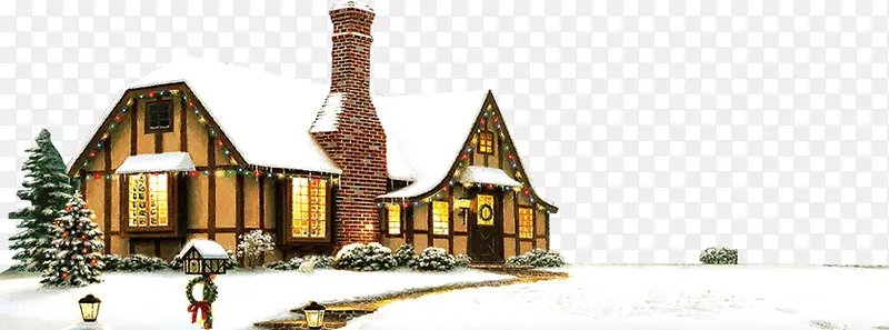 雪天的房子