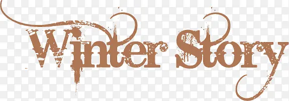 Winter  Story字体设计