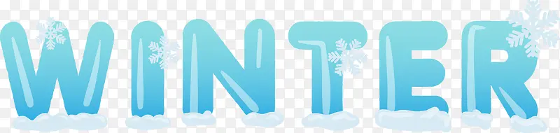 冬季winter字体设计