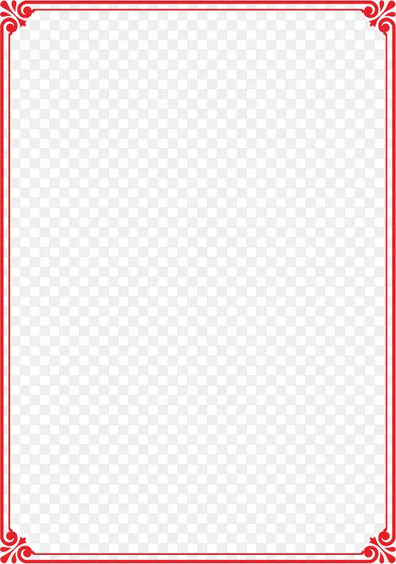 红色边框欧式画册