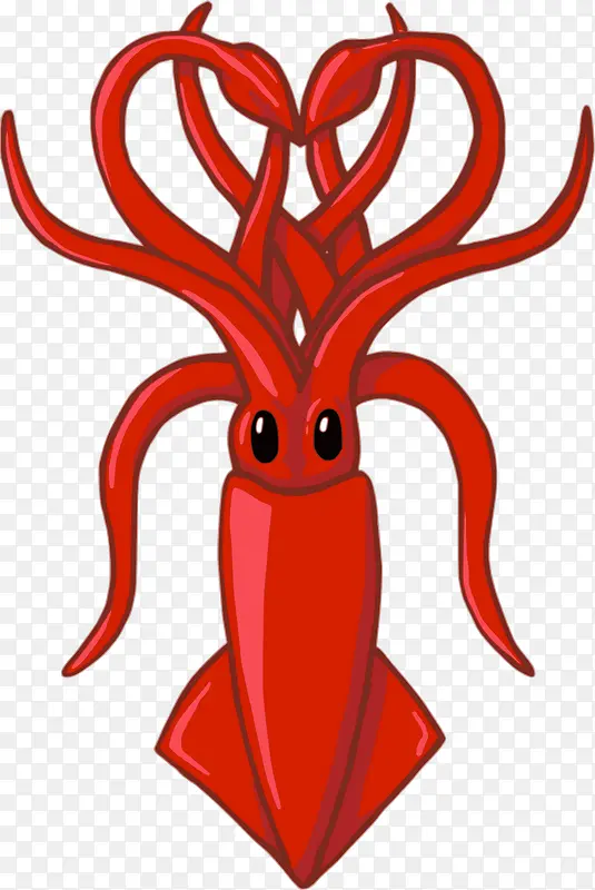 红色章鱼