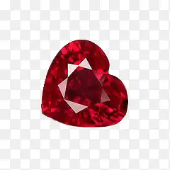 红色玛瑙心形宝石