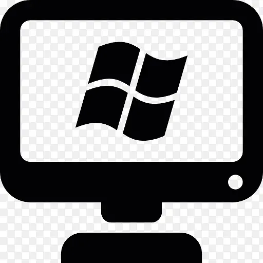 计算机屏幕上的Windows徽标图标