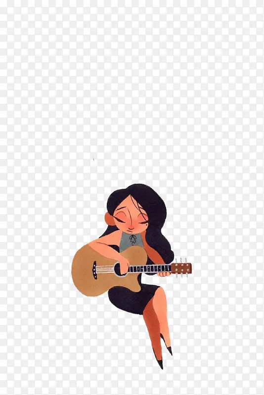 弹吉他的姑娘