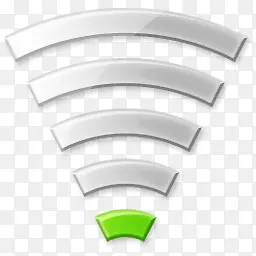 白色WiFi图标设计