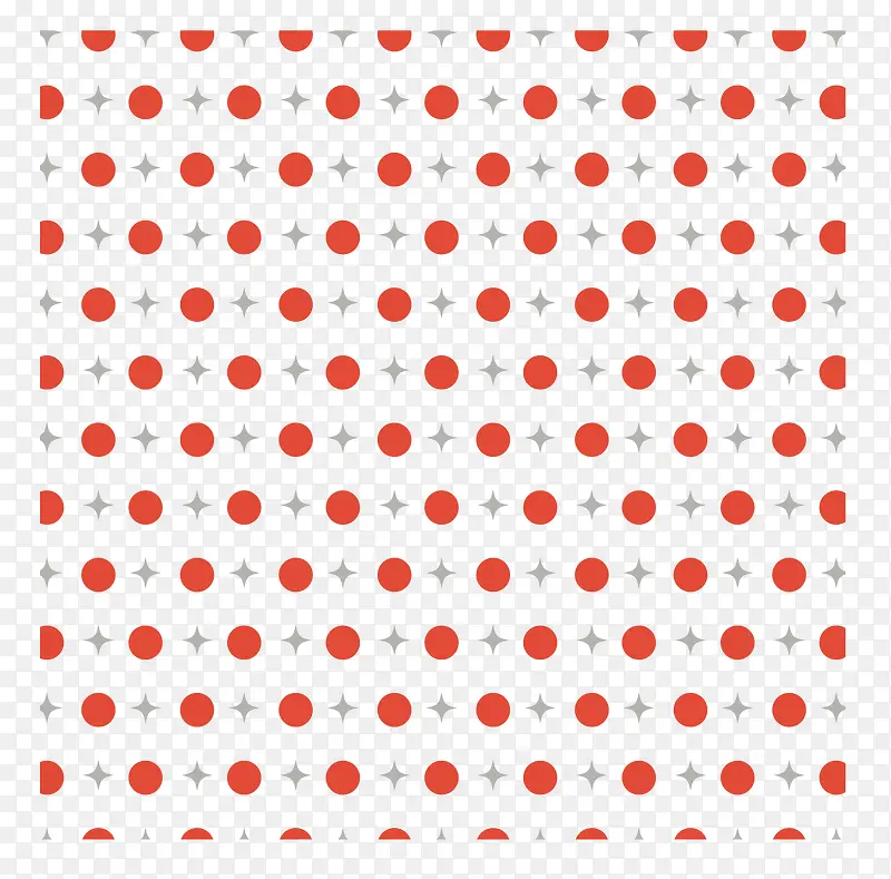 红色圆点底纹矢量