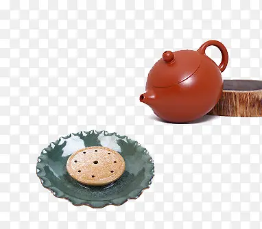 紫砂壶和茶叶罐