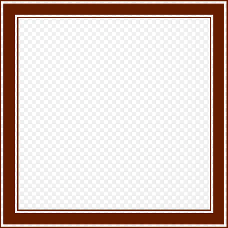棕色线条边框月饼包装