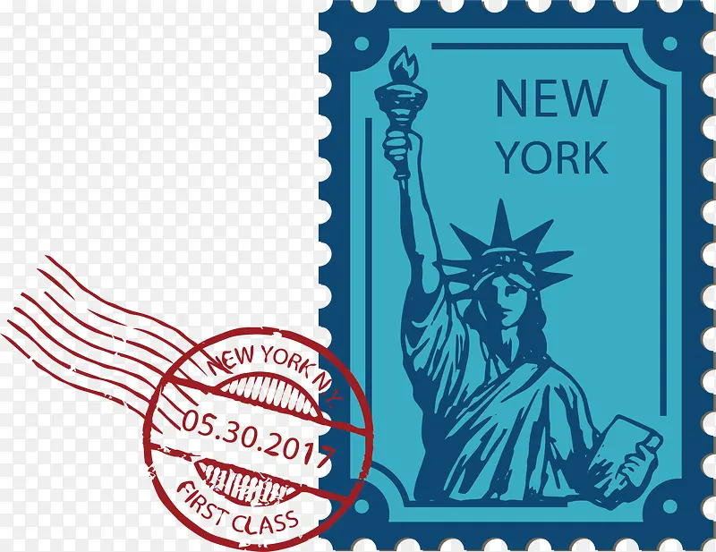 纽约自由女神邮票