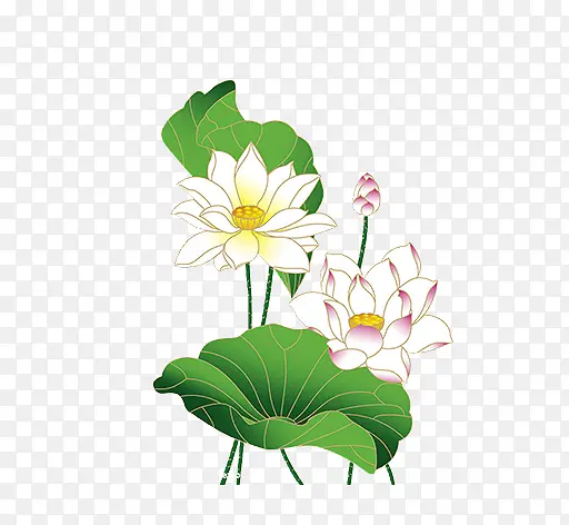 文艺清新花草花环海报设计装饰