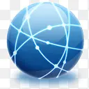 互联网网络球形图标集
