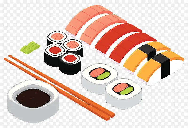 日本料理寿司拼盘插图