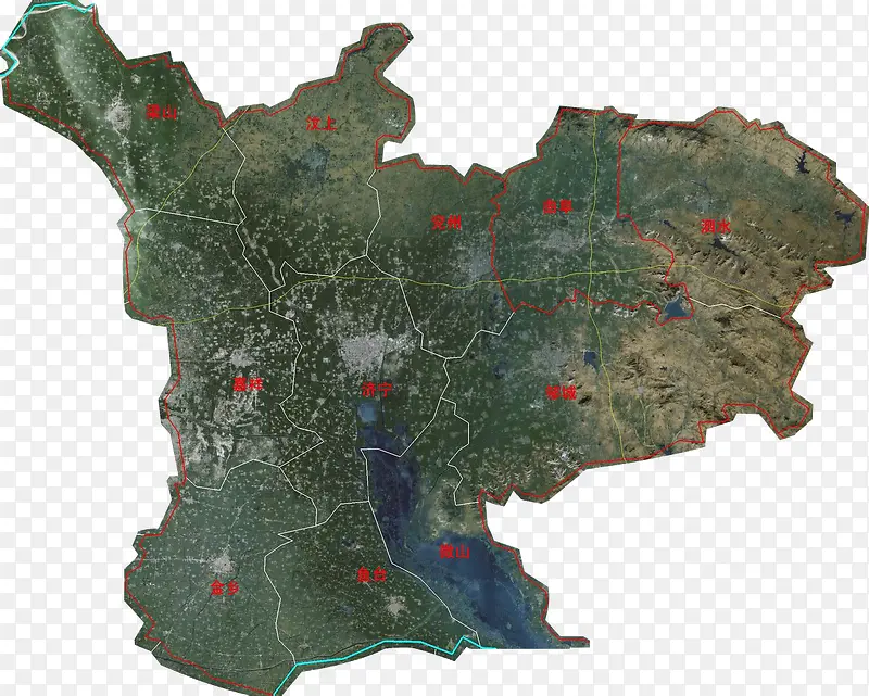 山东济宁市高速公路卫星地图