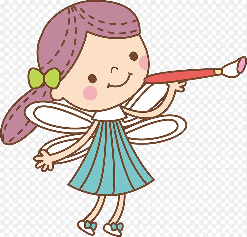 画画的女孩