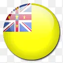 纽埃国旗国圆形世界旗